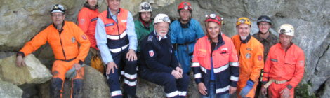 Rettungsübung mit Andrea Schwarz, MdL